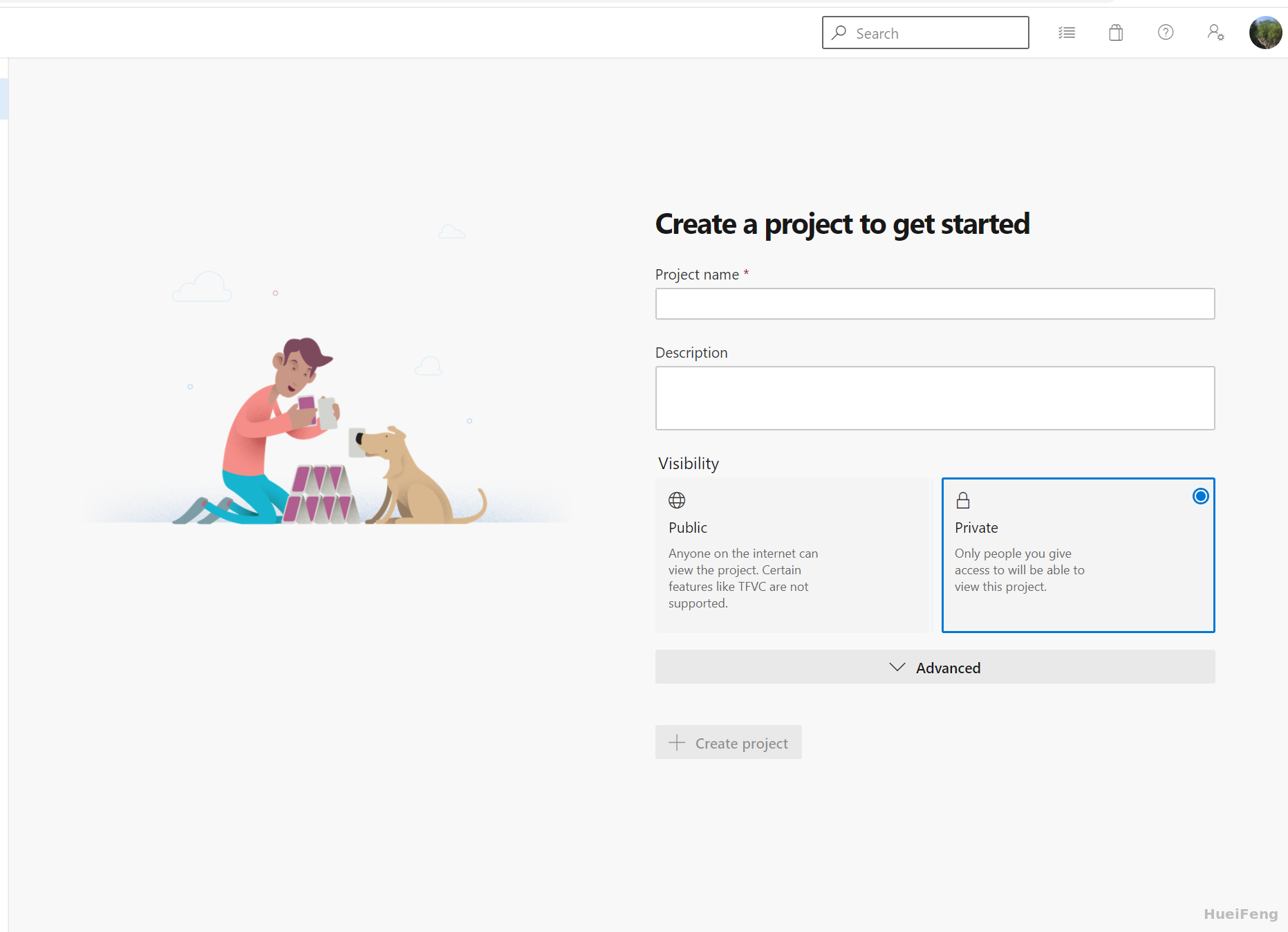create project
