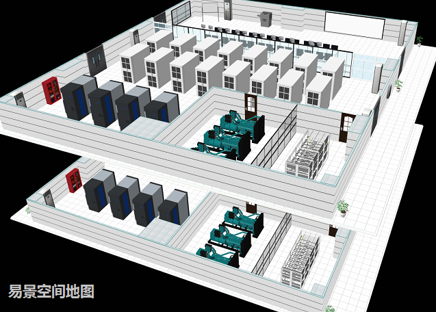制作智慧機房場景室內電子地圖