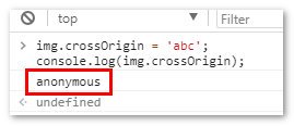 crossOrigin 決議為 anonymous