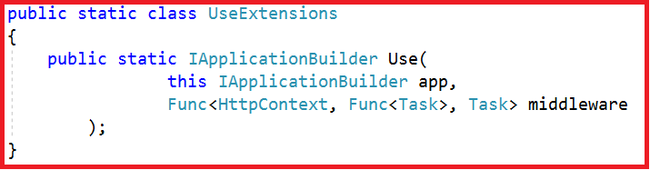 Use Extension method in ASP.NET Core