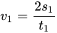 第一階段末速度