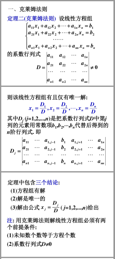 克萊姆法則