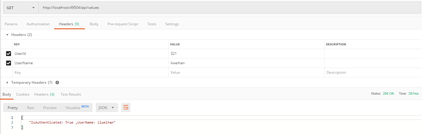 with header authentication && userId > 0