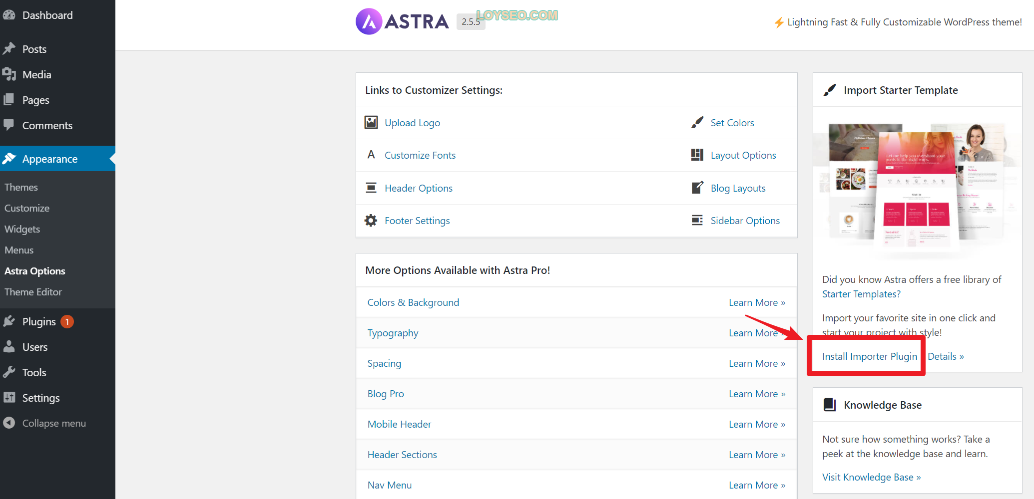 astra tutorial