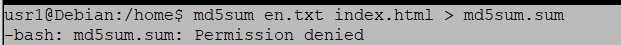 permission denied