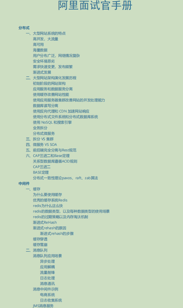 八面阿里成功吊打面試官?看完這份阿里面試官手冊我懂了