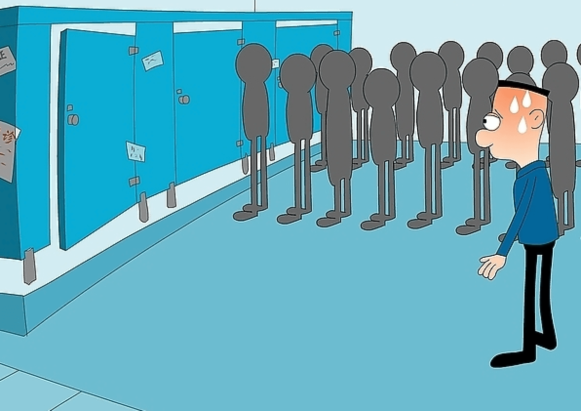 排隊上廁所
