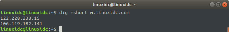 Linux dig 命令使用詳解
