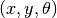 (x, y, \theta)