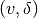 (v, \delta)