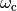 \omega_\text{c}