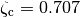 \zeta_\text{c} = 0.707