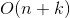 O(n+k)