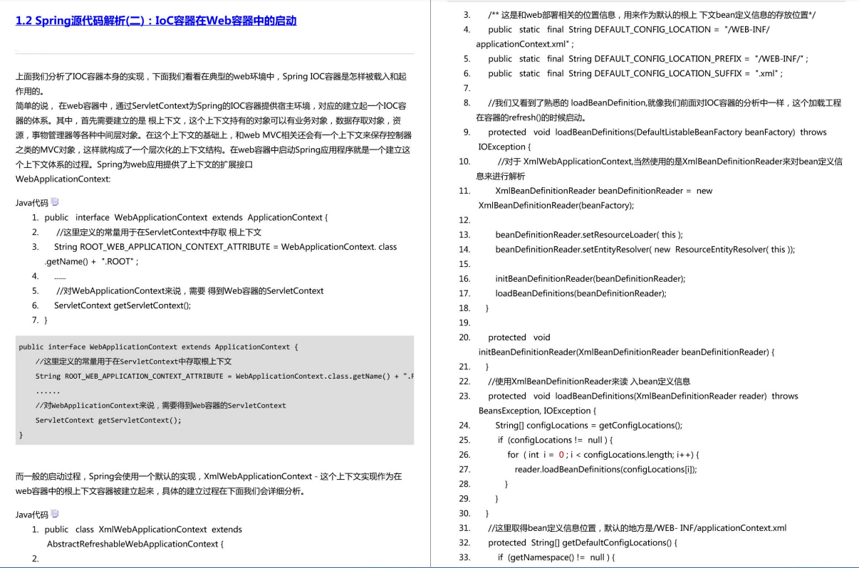 阿里P8架構師Spring原始碼閱讀心得，都記錄在這份PDF檔案里面了