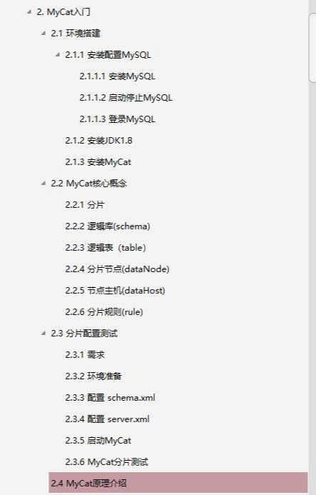 騰訊高級架構師熬夜整理:中間件MyCat實戰筆記,開放下載