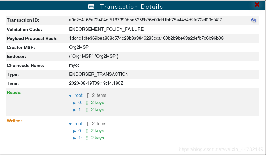 transaction details
