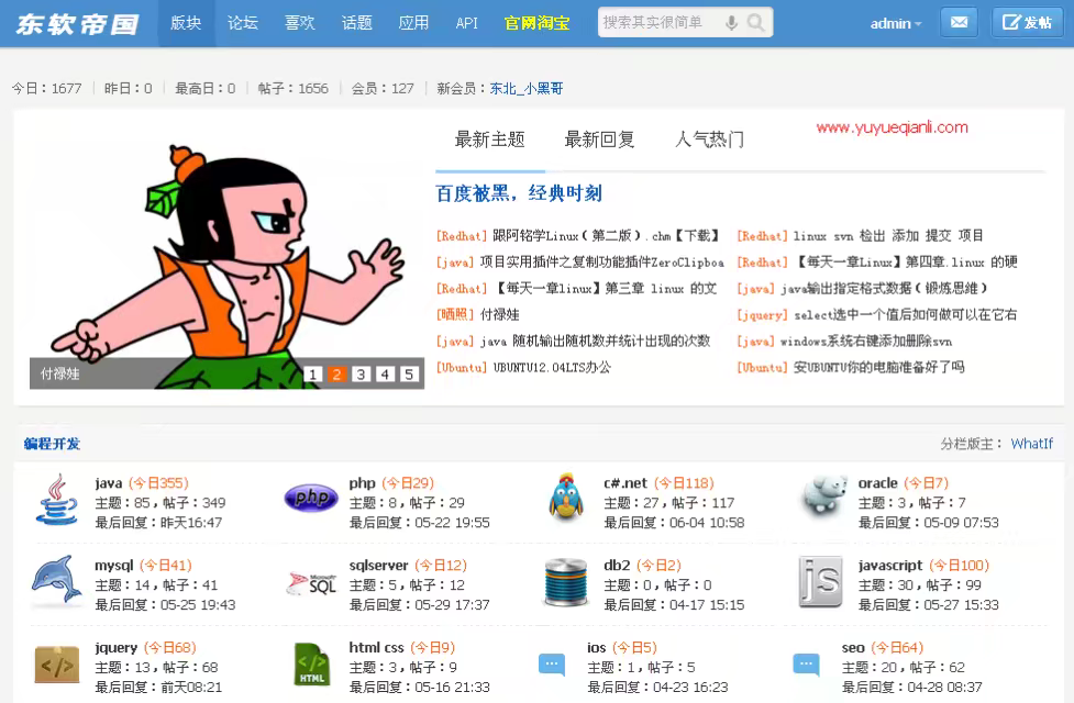 早年間小傅哥建的論壇,也是風生水起~.-