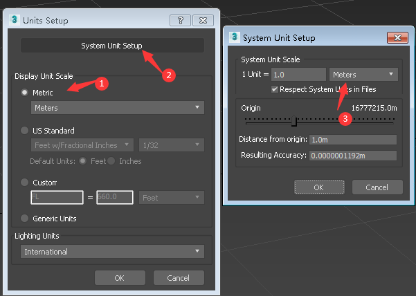 3dmax模型制作比例單位設定2