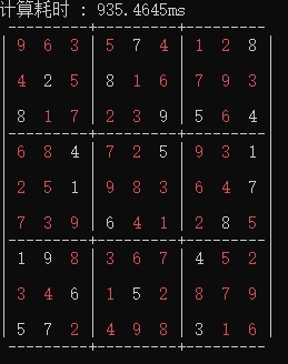 數獨結果