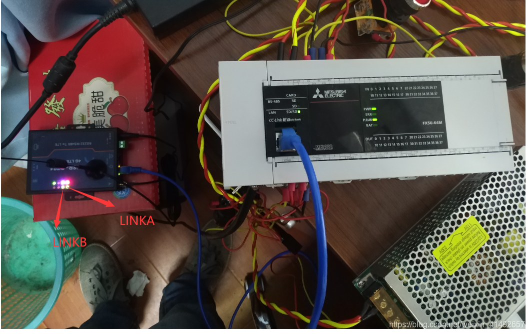 DTU和PLC的連接情況