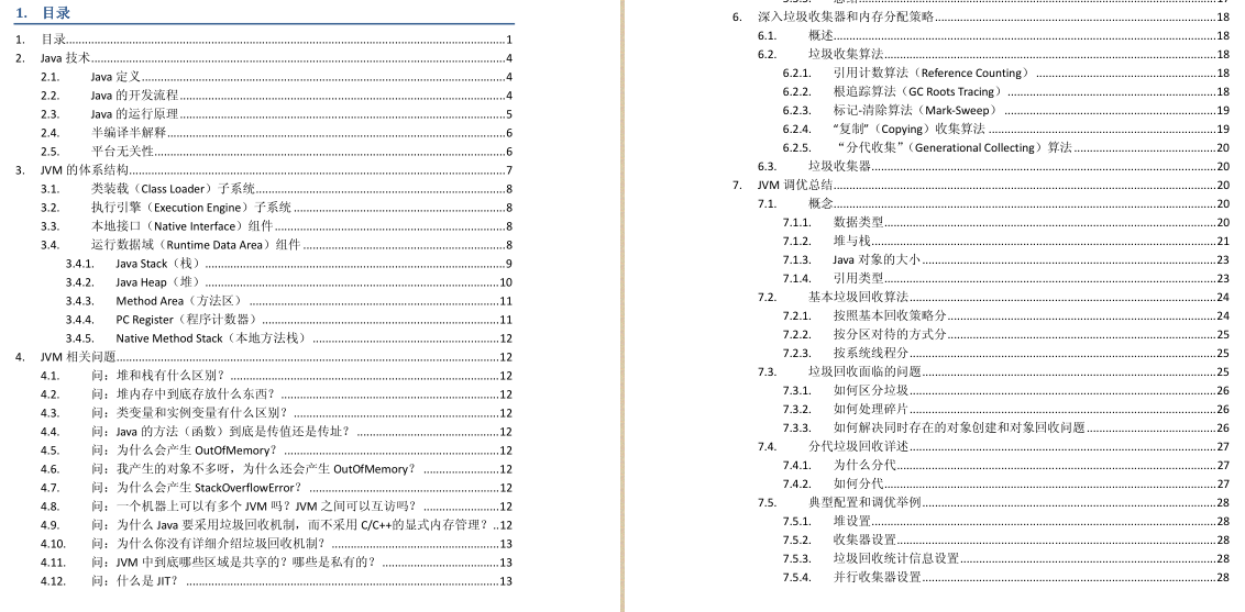 這幾份神仙版JVM學習筆記啊,簡直所有操作都寫出來了