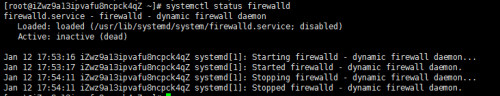centos出現“FirewallD is not running”怎么辦