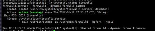 centos出現“FirewallD is not running”怎么辦