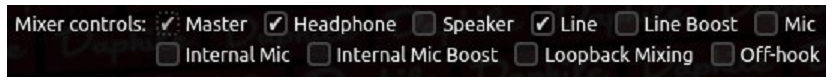 Mixer controls
