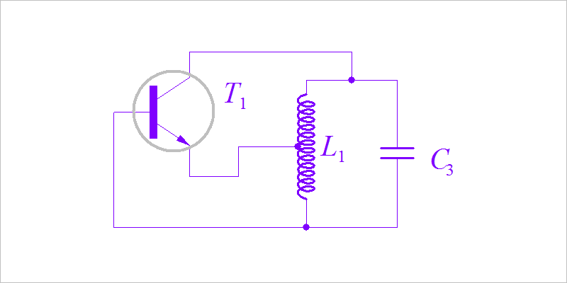 ▲ 消除C2之后電路等效電感三點式振蕩器