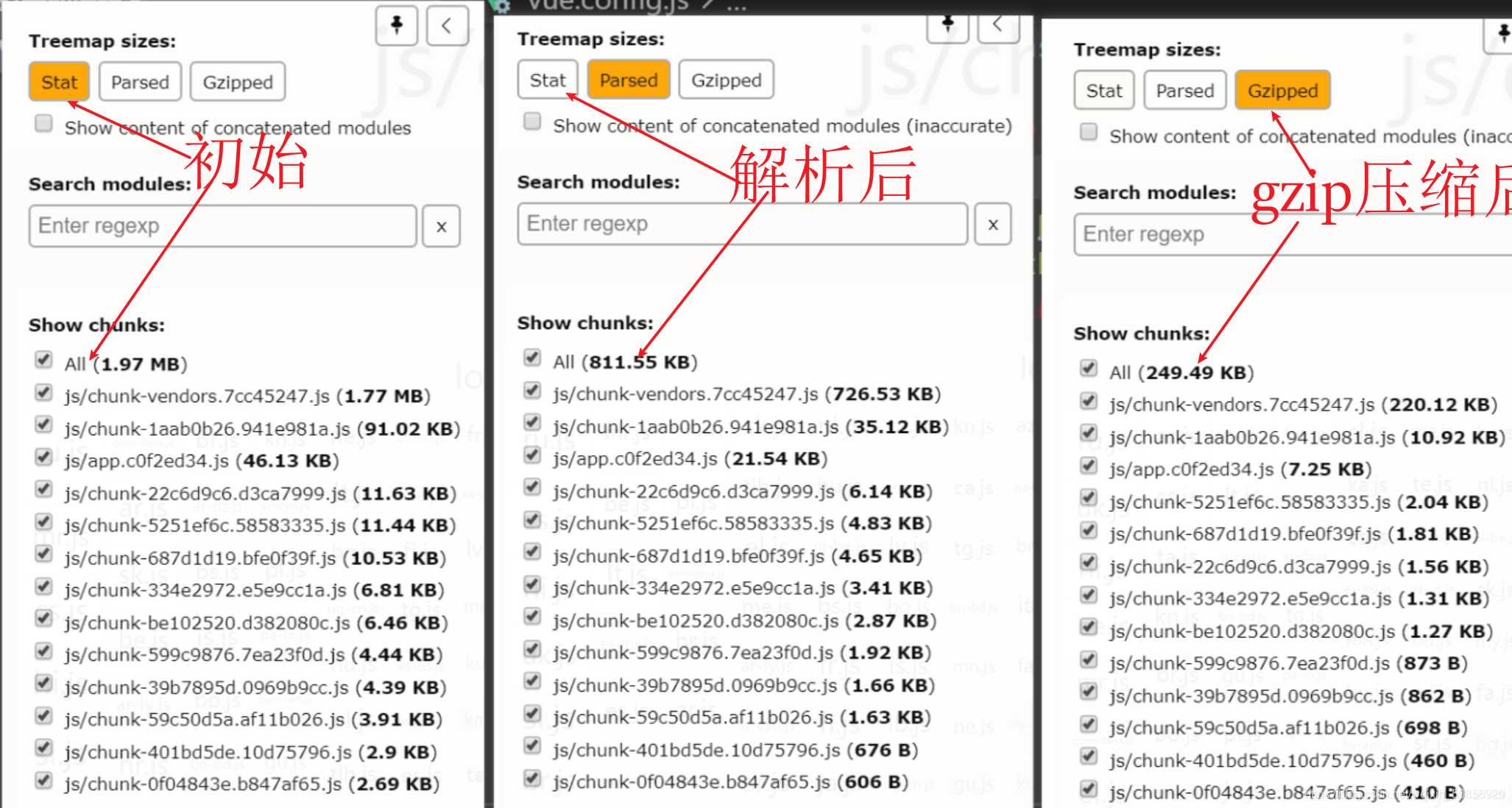 gzip壓縮結構體積分析