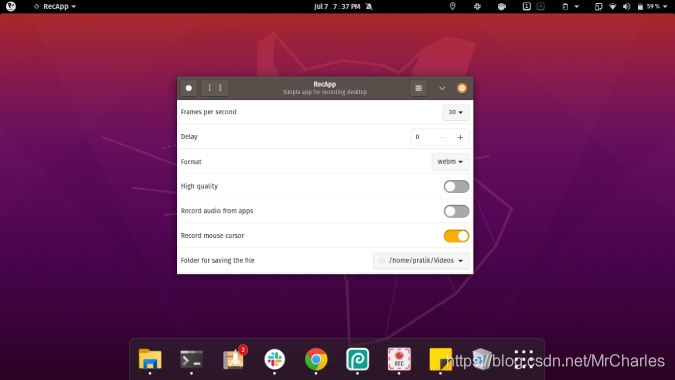 RecApp-ubuntu-screen-recorder