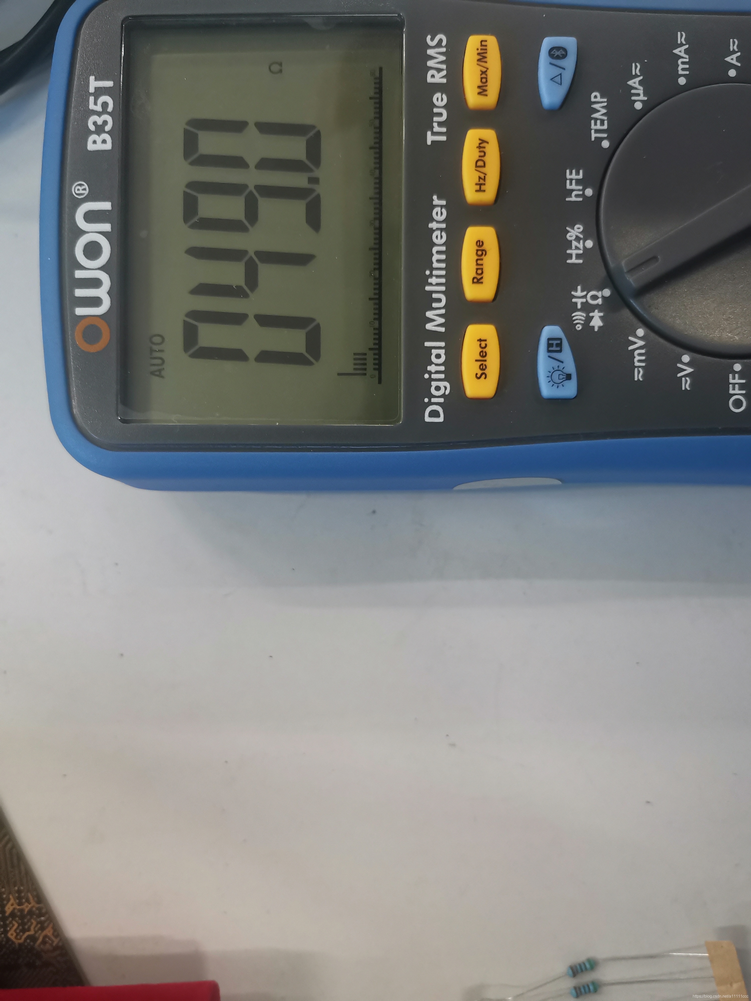 為啥萬用表測量是49歐姆？？？？？