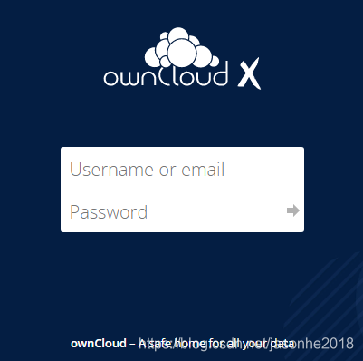 owncloud登錄界面