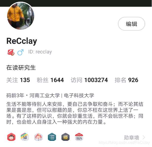 CSDN訪問量100w截圖留念