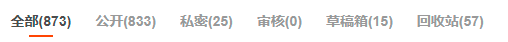 博客后臺文章總數