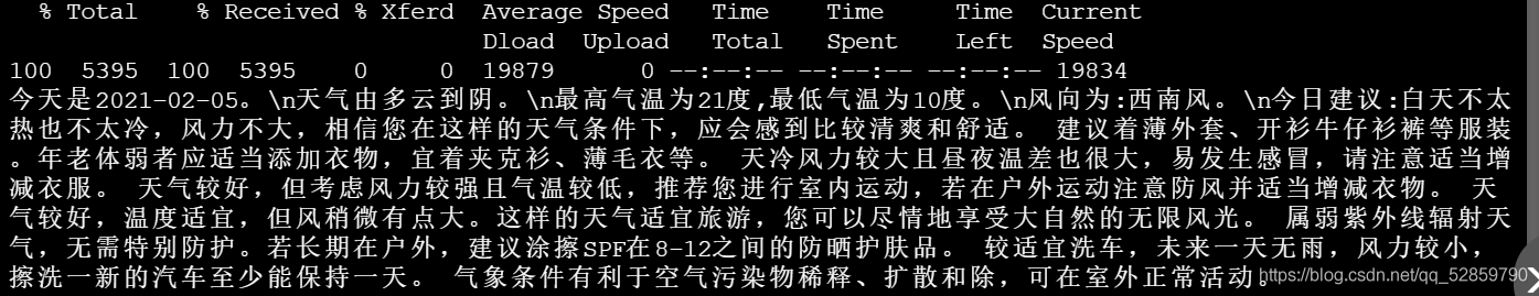 運行結果