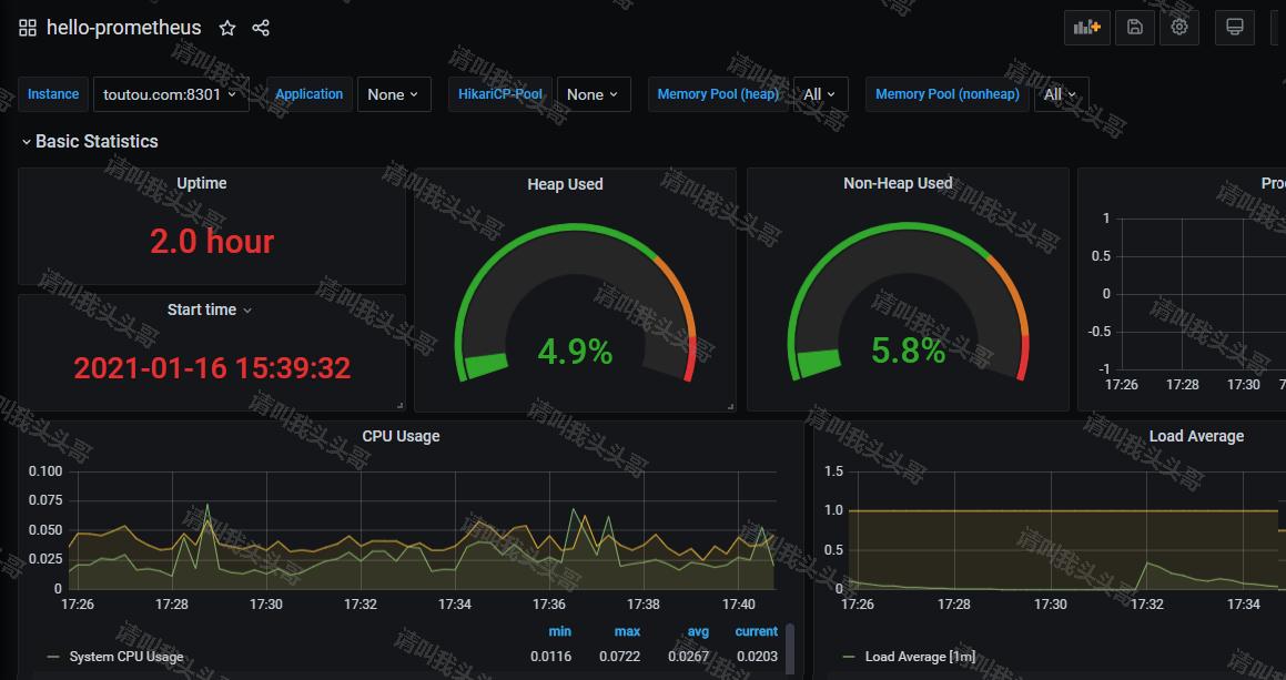 SpringBoot進階教程(七十一)詳解Prometheus+Grafana