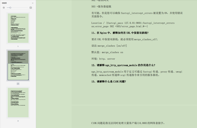 Nginx 面試專題答案決議檔案截圖