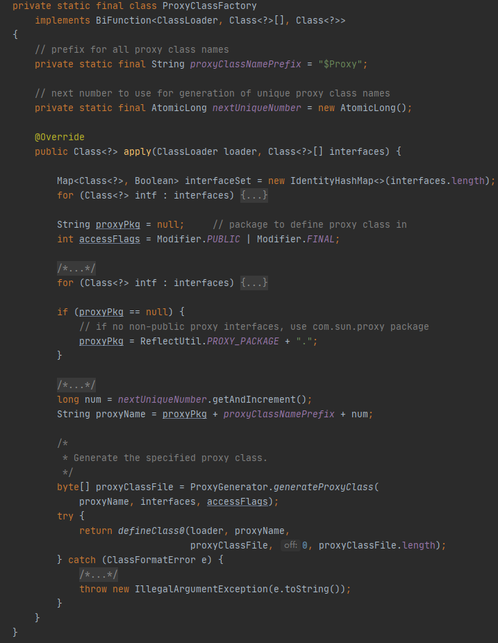 ProxyClassFactory類