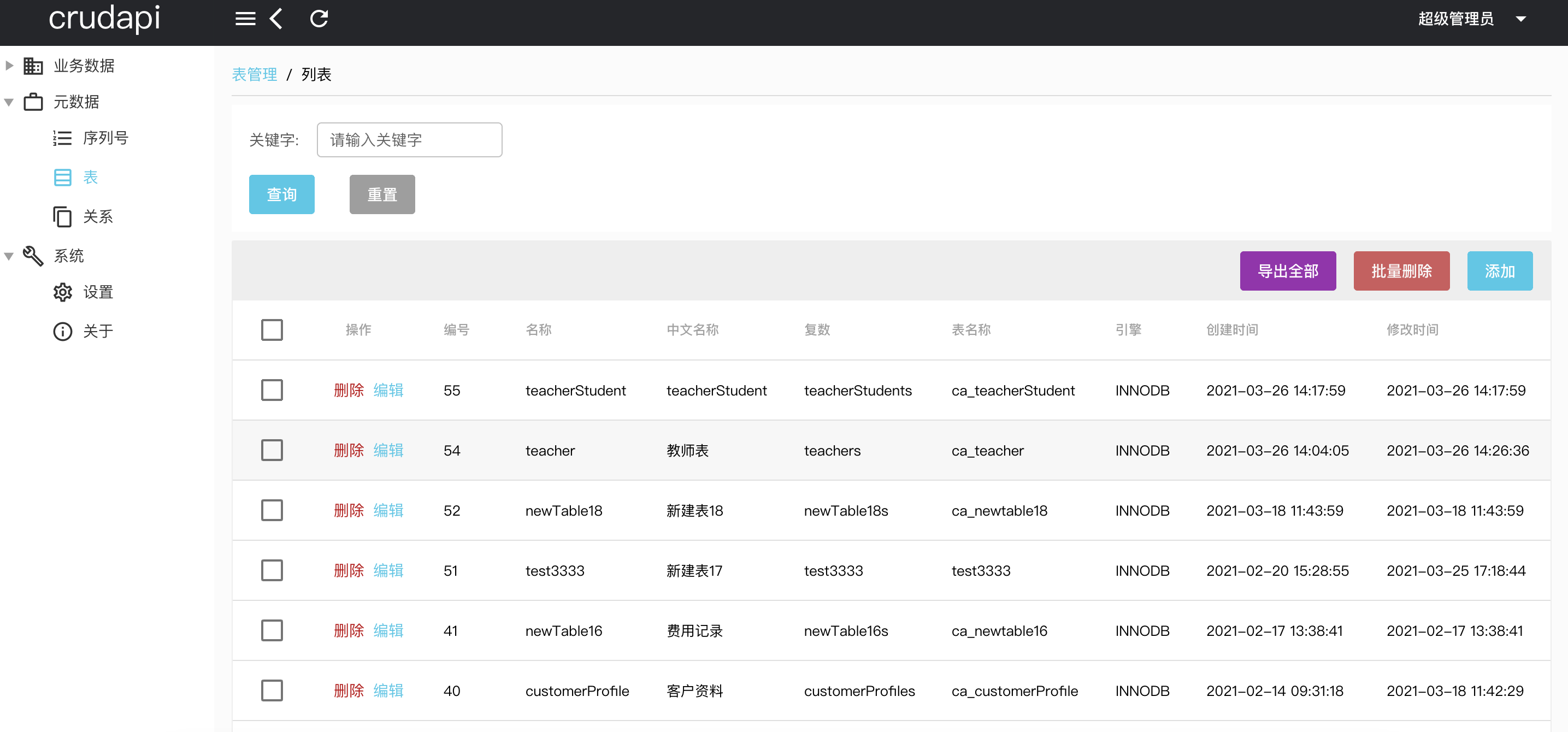 表單串列