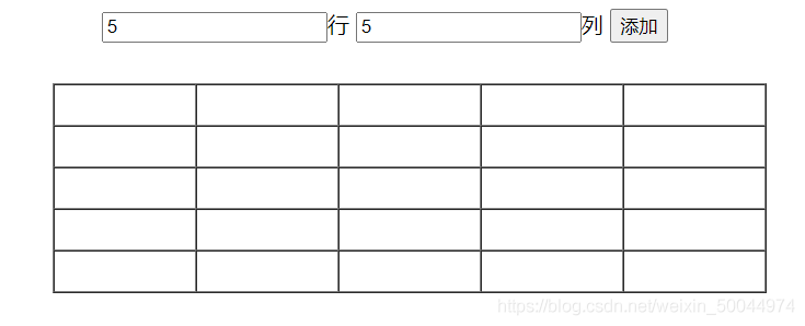 通過js創建的動態表格