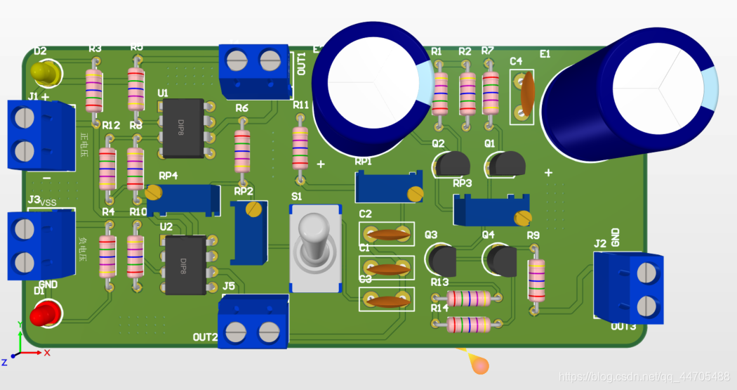 圖一 PCB3D圖