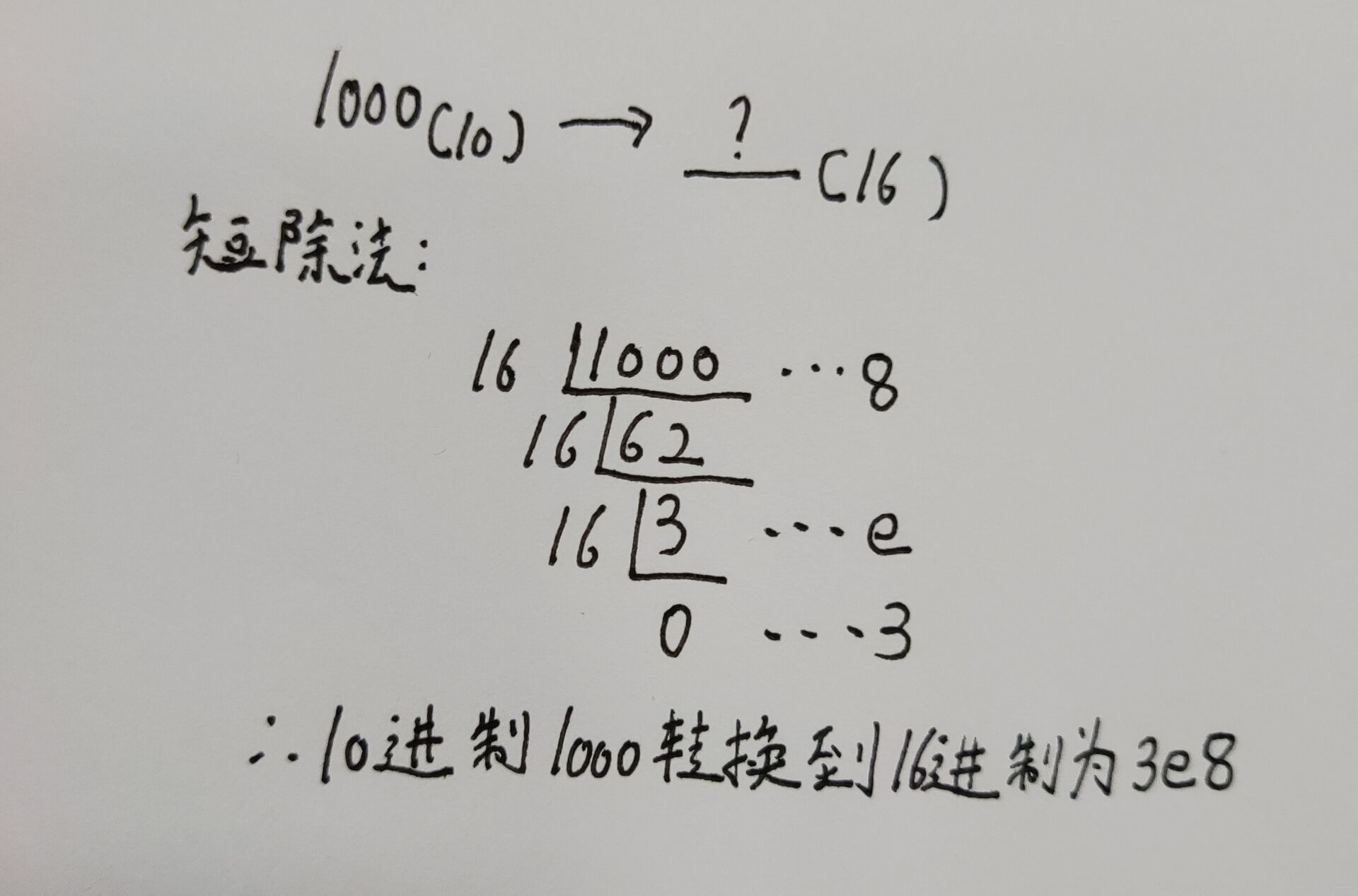 十進制轉換為16進制