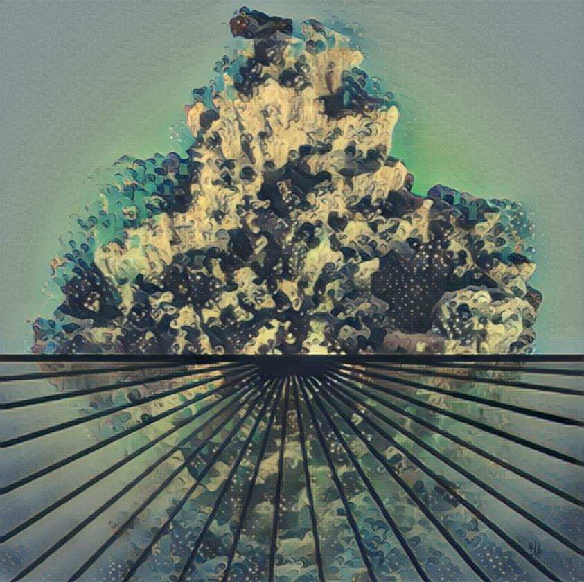 CryptoArt: [placeofmany] Ethereal Blue Digression