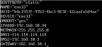 centos7-01號機器ens33網卡ip配置