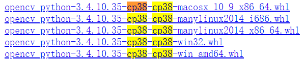 38表示python3.8