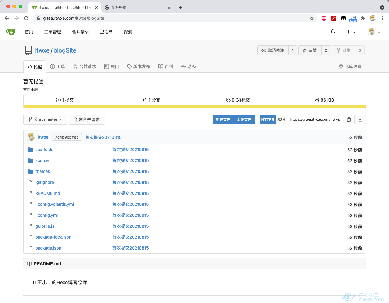 blogSite提交結果