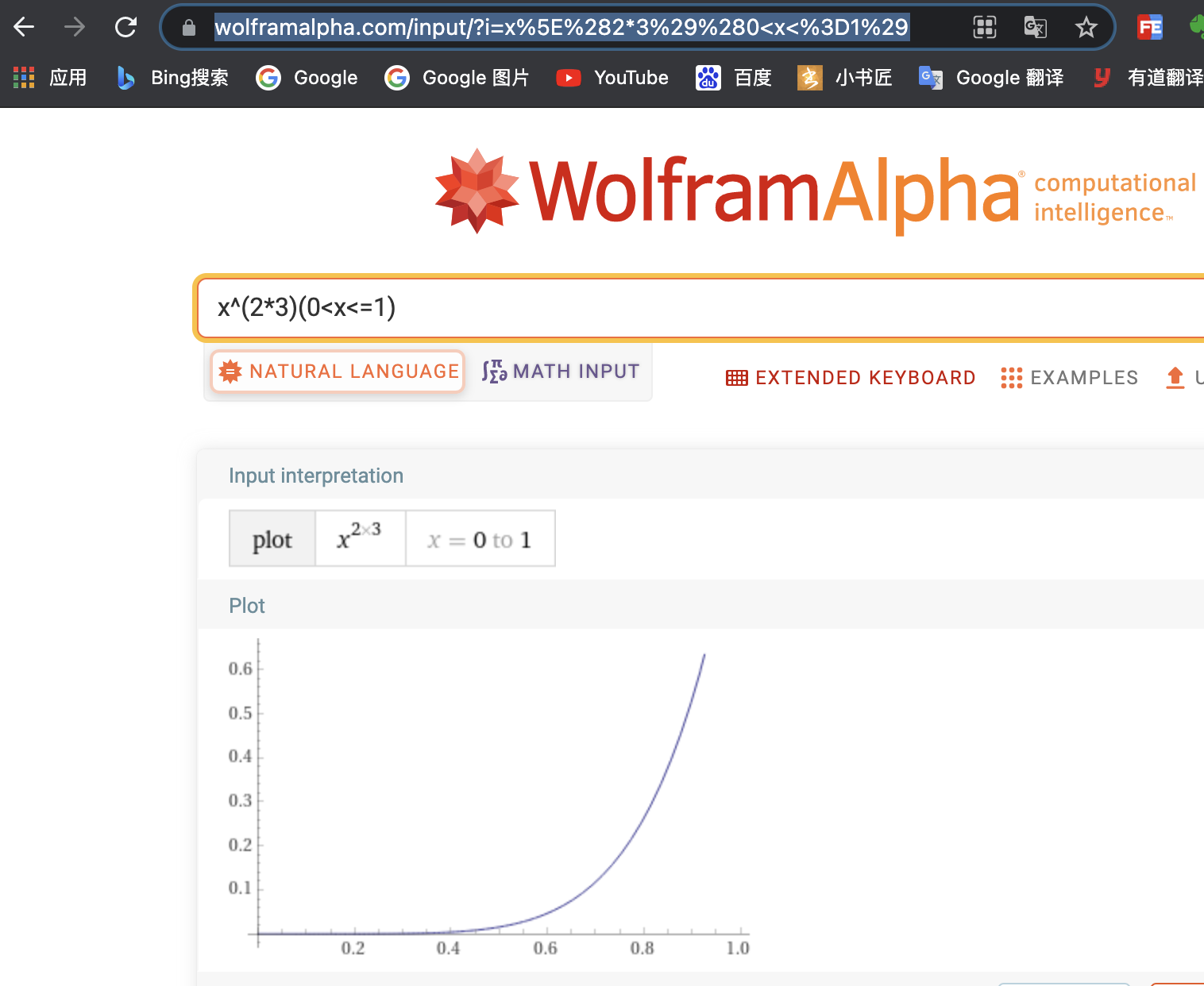 wolframalpha 除錯插值器