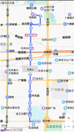 顯示的公交路線