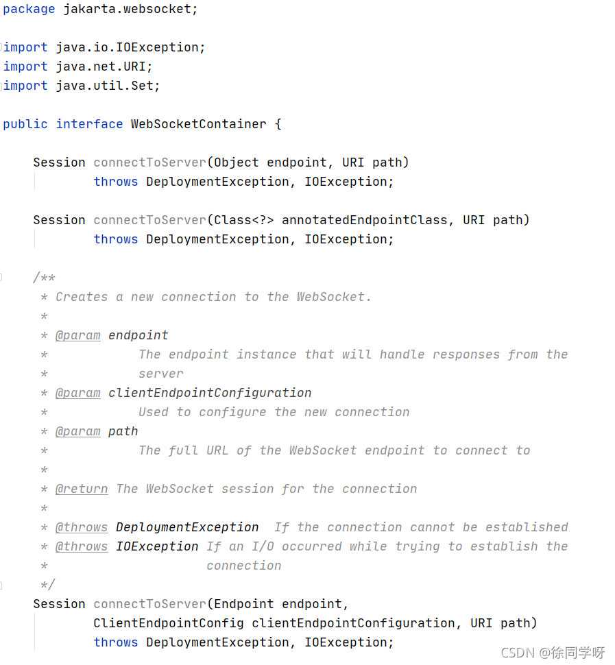 WebSocketContainer區域